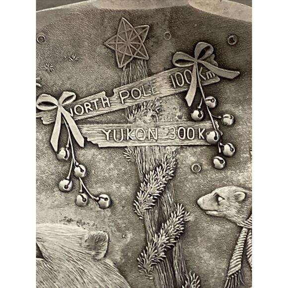 VTG Wendell August 1998 Forge Plate 75th Anniversary North Pole Christmas Polar - Picture 2 of 7